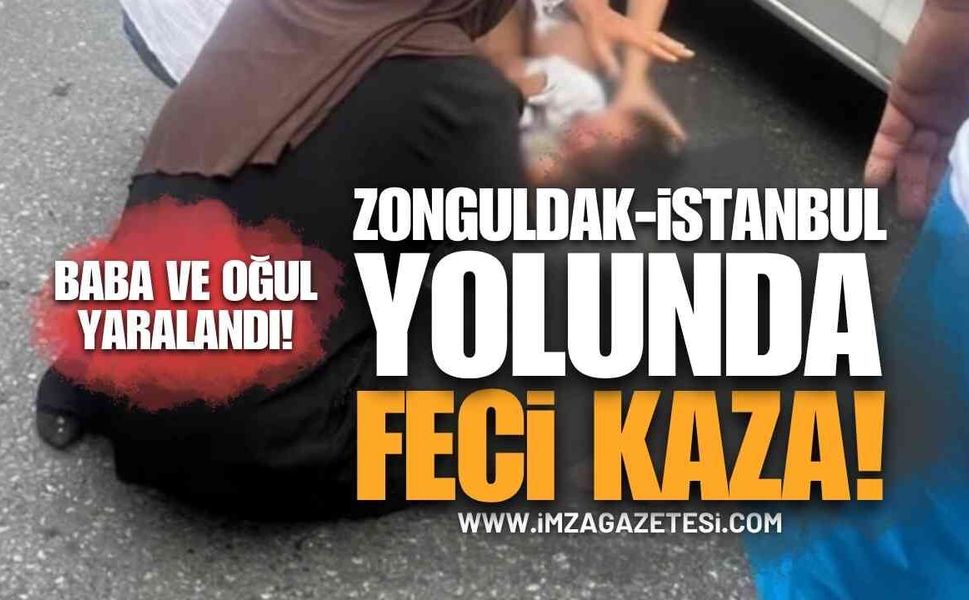 Ereğli-Alaplı Yolunda Faciadan Dönüldü: Otomobil Baba ve Oğulu Ağır Yaraladı!