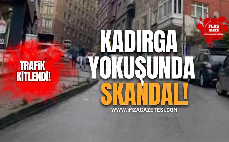 Zonguldak Kadırga Yokuşunda Skandal! Trafik Kilitlendi!