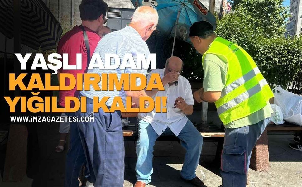Kaldırımda Yere Yığılan Yaşlı Adam İçin Seferber Oldular