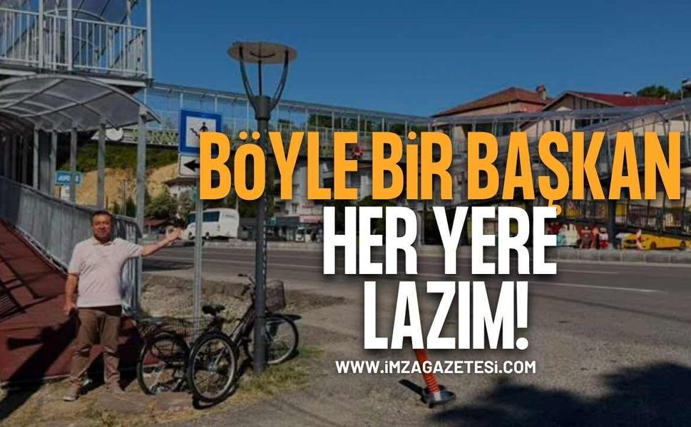 Böyle bir başkan her yere lazım!