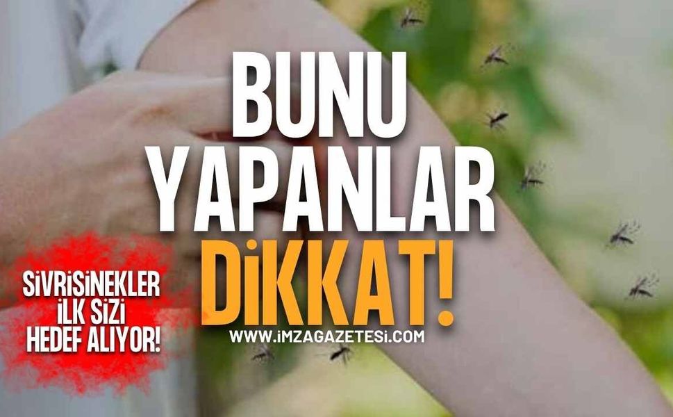 Bunu Yapanlar Dikkat! Sivrisinekler İlk Sizi Hedef Alıyor!