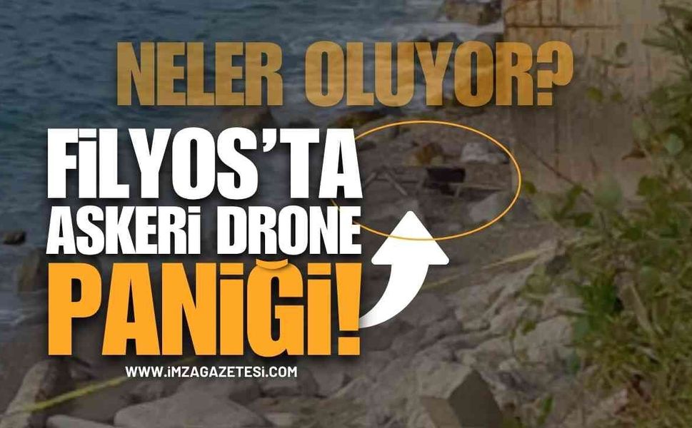 Zonguldak Filyos Sahilinde Askeri Drone Alarmı!