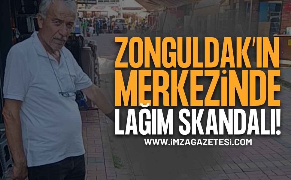 Zonguldak Kent Merkezinde Lağım Skandalı