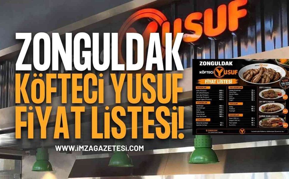 Zonguldak Köfteci Yusuf Fiyat Listesi