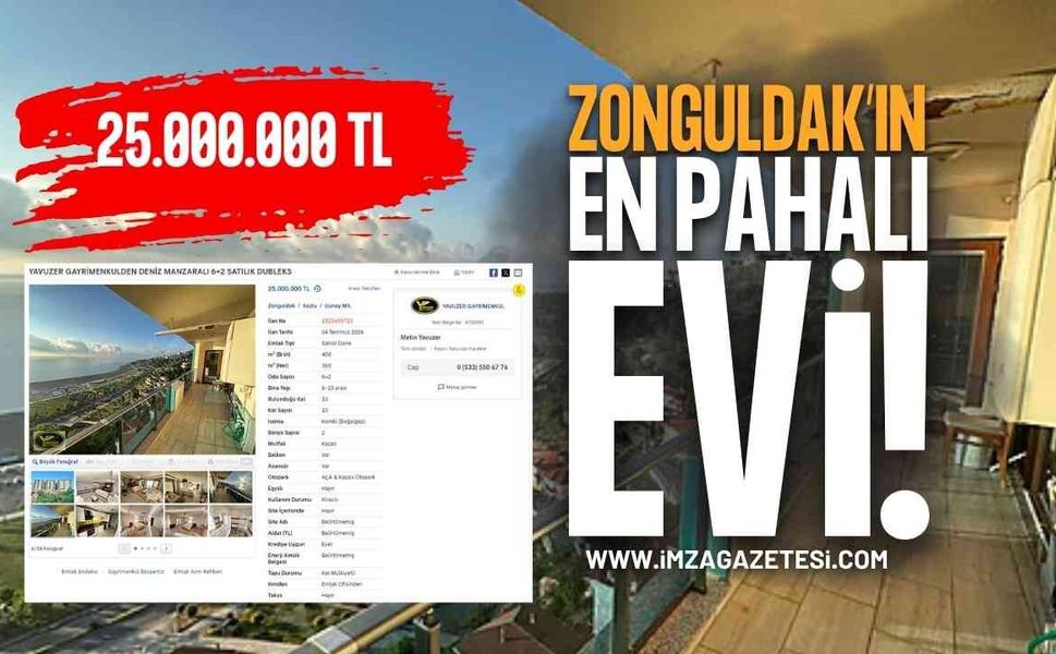 Zonguldak'ın En Pahalı Evi: 25 Milyon Liralık Konut!