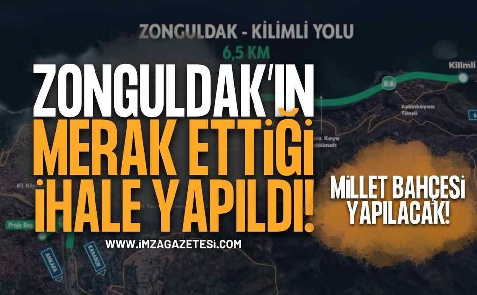 Zonguldak’ın Merakla Beklediği İhale Yapıldı: Kilimli Sahil Yolu’na Dev Millet Bahçesi Geliyor