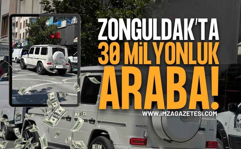 Zonguldak'ta 30 Milyon Liralık Araba Dikkat Çekti