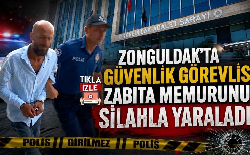 Zonguldak'ta Güvenlik Görevlisi, Zabıta Memurunu Silahla Yaraladı!