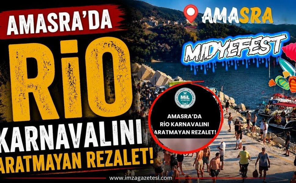 "Amasra'da Rio Karnavalını Aratmayan Rezalet"