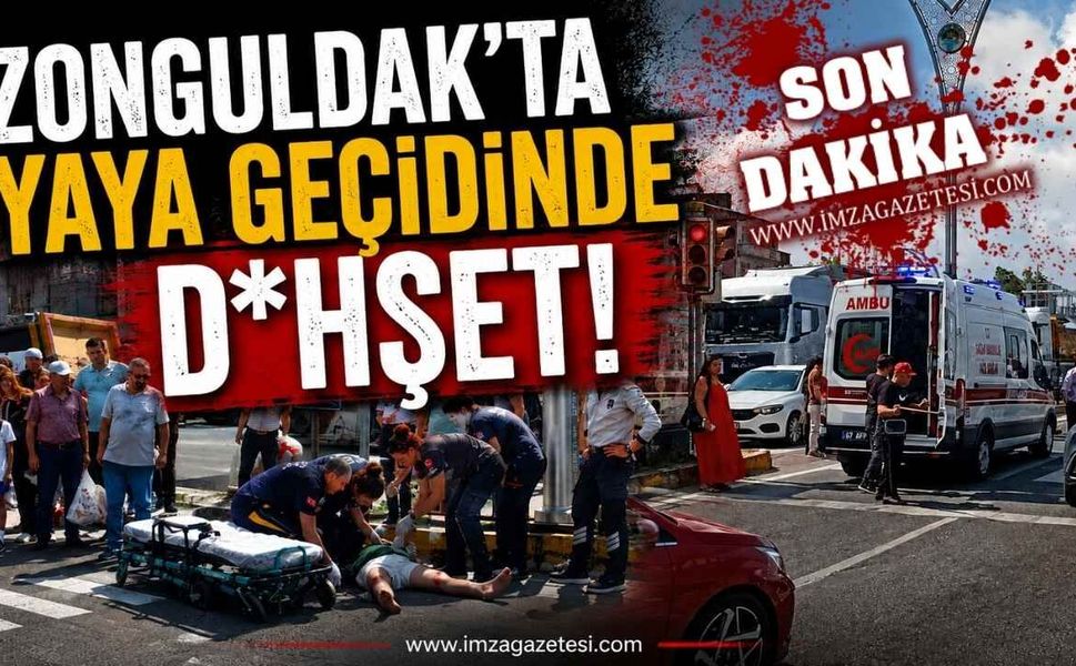 Zonguldak'ta Yaya Geçidinde D*hşet!