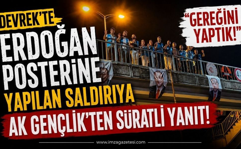 Devrek'te Cumhurbaşkanı Erdoğan Posterine Yapılan Saldırıya AK Gençlik'ten Süratli Yanıt: "Gereğini Yaptık!"