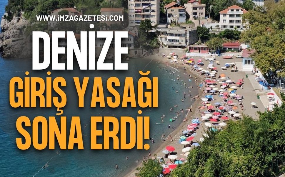 Zonguldak'ta Denize Giriş Yasağı Sona Erdi!