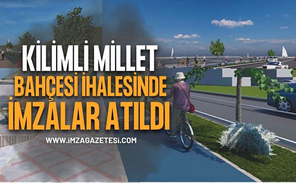Kilimli Millet Bahçesi İhalesinde İmzalar Atıldı: Proje Mustafa Öztürk’e Emanet