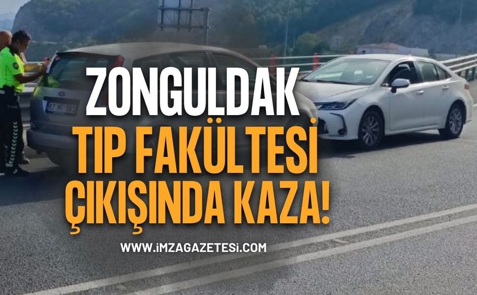 Zonguldak Tıp Fakültesi Çıkışında Kaza!