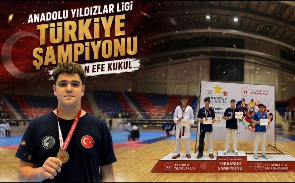 Taekwondoda Zirvenin Yeni Sahibi: Numan Efe Kukul Türkiye Şampiyonu!