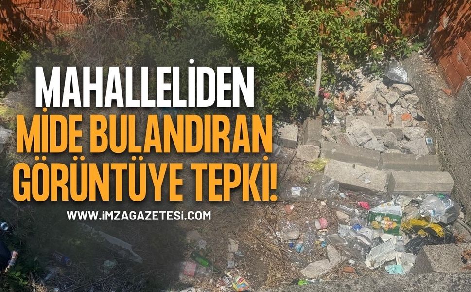 Mahalleliden Mide Bulandıran Görüntüye Tepki!