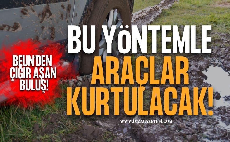 BEUN’lü Öğrencilerden Çığır Açan Buluş! Araçları Çamurdan Kurtaracak Sistem Patent Aldı!