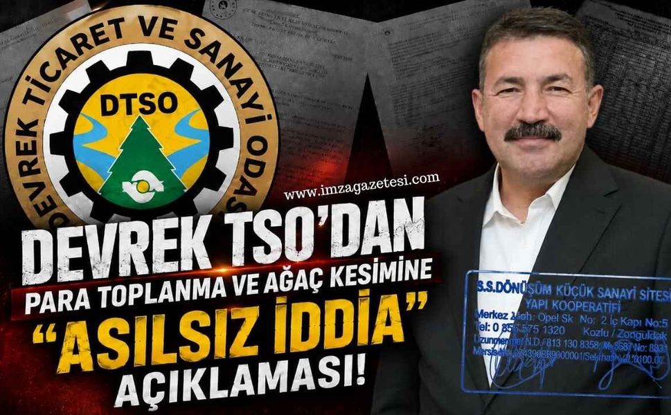 Devrek TSO'dan Para Toplanma ve Ağaç Kesimine "Asılsız iddia" Açıklaması!