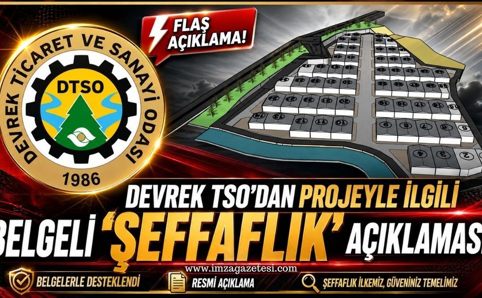 Devrek TSO'dan Projeyle ilgili belgeli "Şeffaflık" açıklaması!