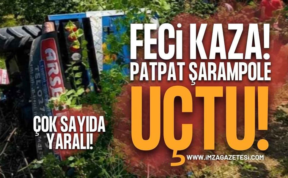 Ereğli'de Feci Kaza: Fındık İşçilerini Taşıyan Patpat Şarampole Uçtu!