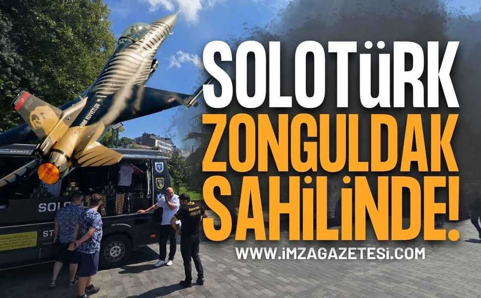 Göklerin Milli Gururu Zonguldak Sahilinde: Solotürk Tırı’na Yoğun İlgi