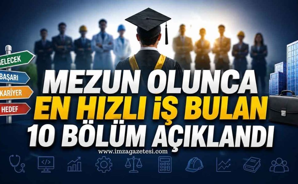 Mezun Olunca En Hızlı İş Bulan 10 Bölüm Açıklandı: TÜİK Listeyi Duyurdu