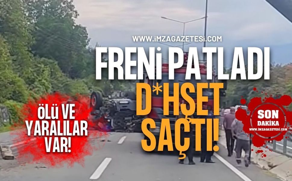 Freni Patlayan Tır D*hşet Saçtı! Ölü ve Yaralılar Var!