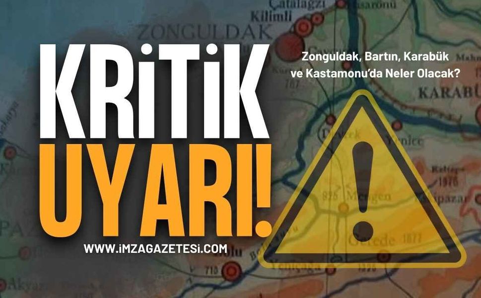 Zonguldak, Bartın, Karabük ve Kastamonu İçin Hava Durumu Uyarısı!