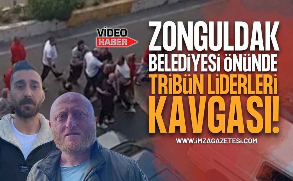 Zonguldak Belediyesi Önünde Kavga: Tribün Liderleri ve Belediye Personeli Birbirine Girdi!