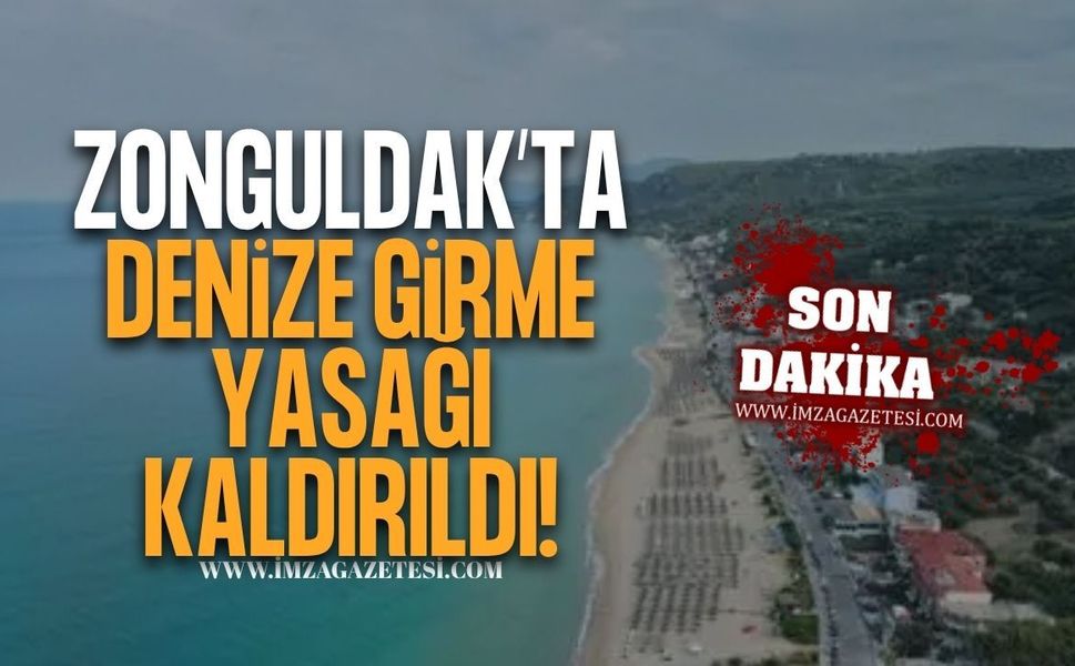 Zonguldak'ta Denize Girme Yasağı Kaldırıldı!