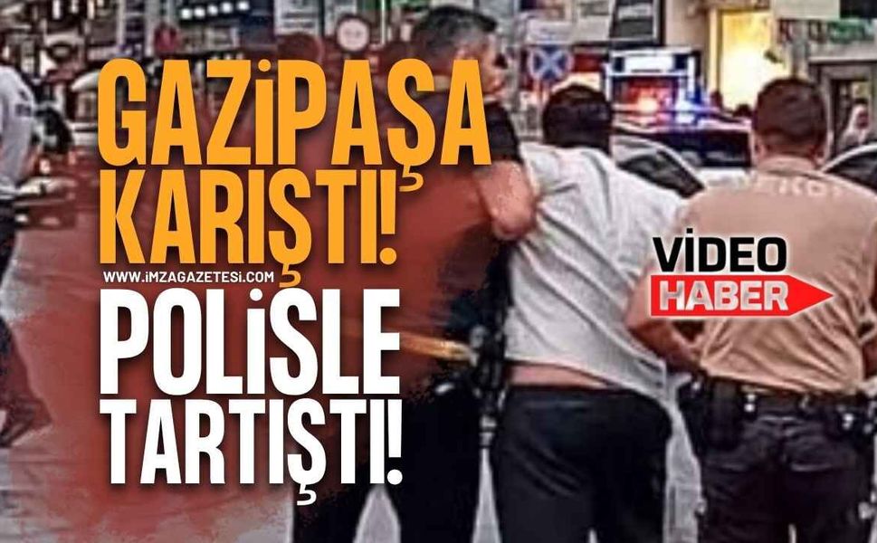 Zonguldak Gazipaşa Caddesi'nde  Polisle Tartışan Genç Ekipleri Alarma Geçirdi