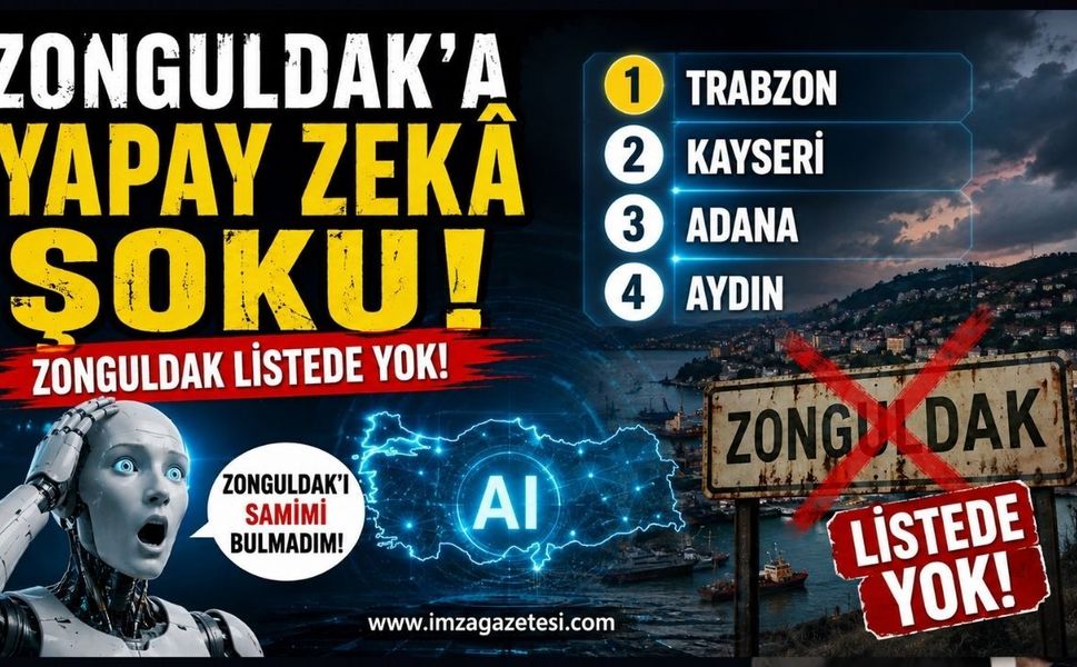 Zonguldak’a Yapay Zekâ Şoku! Zonguldak Listede Yok!