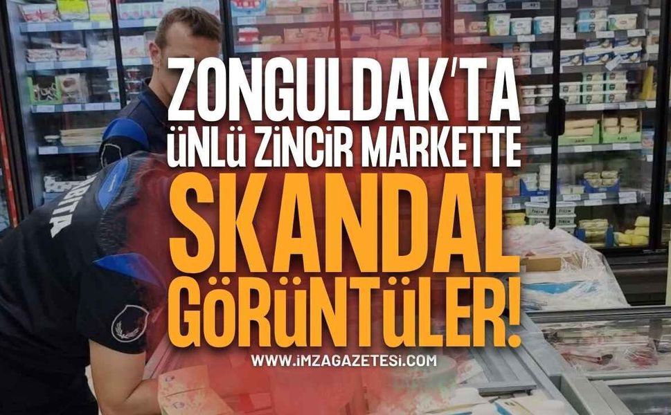 Zonguldak'ın İlçesinde Ünlü Zincir Markette Skandal Görüntü!