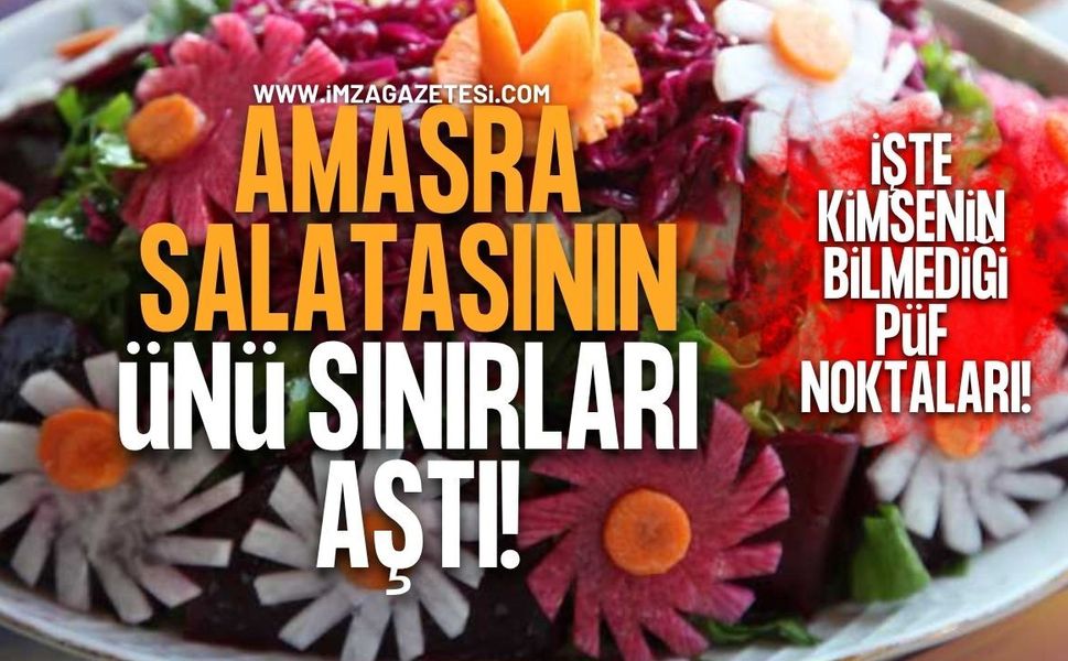 Amasra Salatası’nın Ünü Sınırları Aştı! İşte O Salatanın Püf Noktaları!