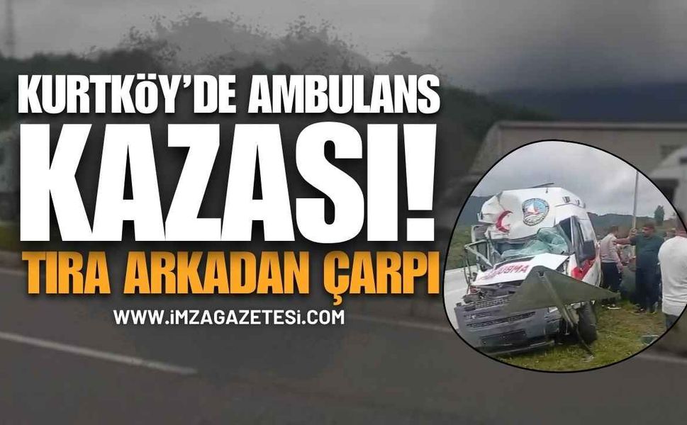 Kurtköy’de Ambulans Kazası: Sürücü Hastaneye Kaldırıldı