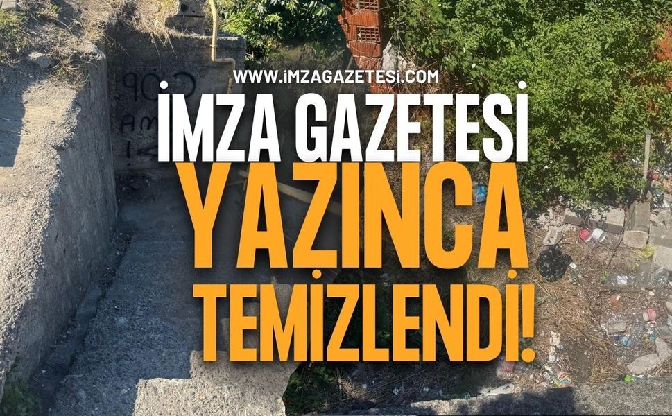İmza Gazetesi Yazınca Temizlendi!
