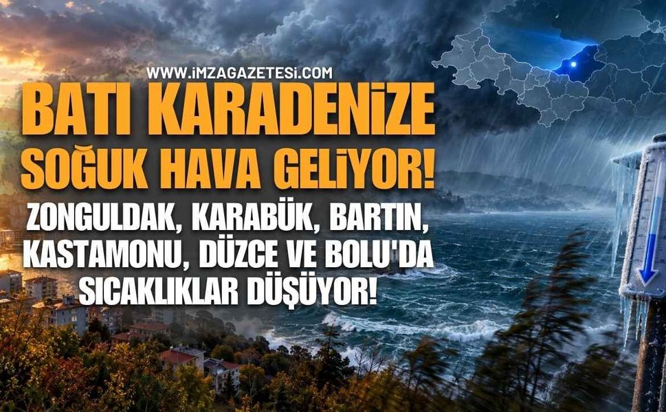 Batı Karadeniz’e Soğuk Hava Geliyor! Zonguldak’ta Sıcaklıklar Düşecek