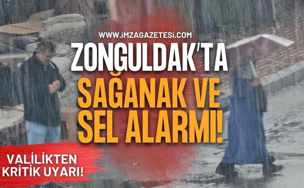 Kritik Uyarı! Zonguldak İçin Kuvvetli Sağanak ve Sel Alarmı!