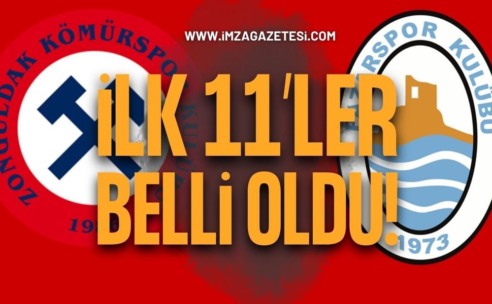 Zonguldakspor Futbol Kulübü ile Pazarspor İlk 11’leri Belli Oldu!