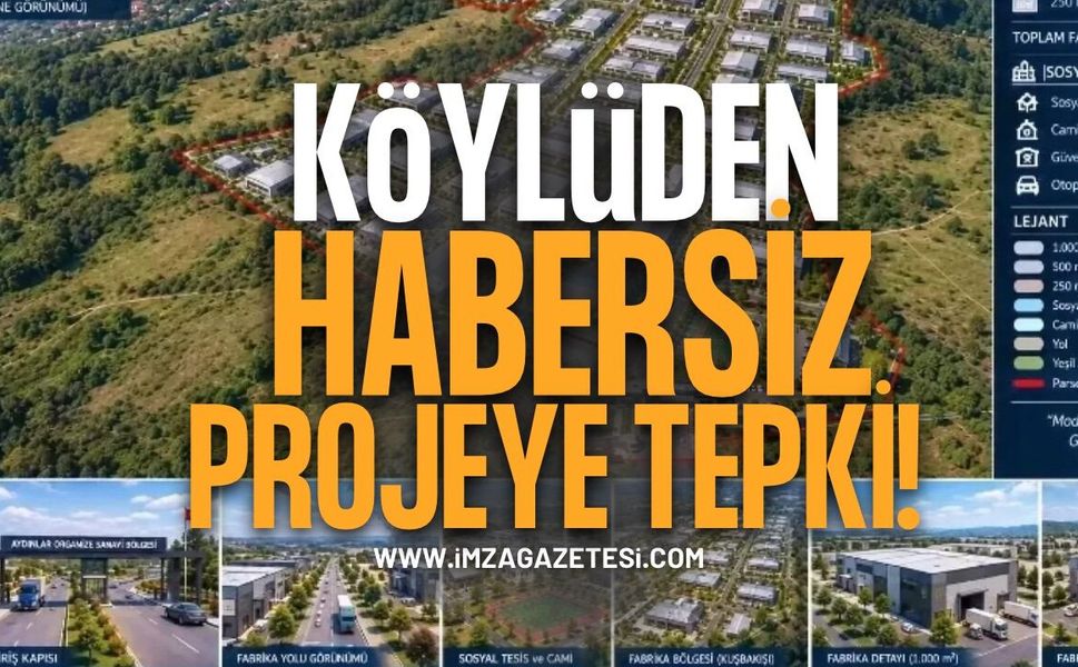 Köylüden Habersiz Sanayi Projesine Büyük Tepki