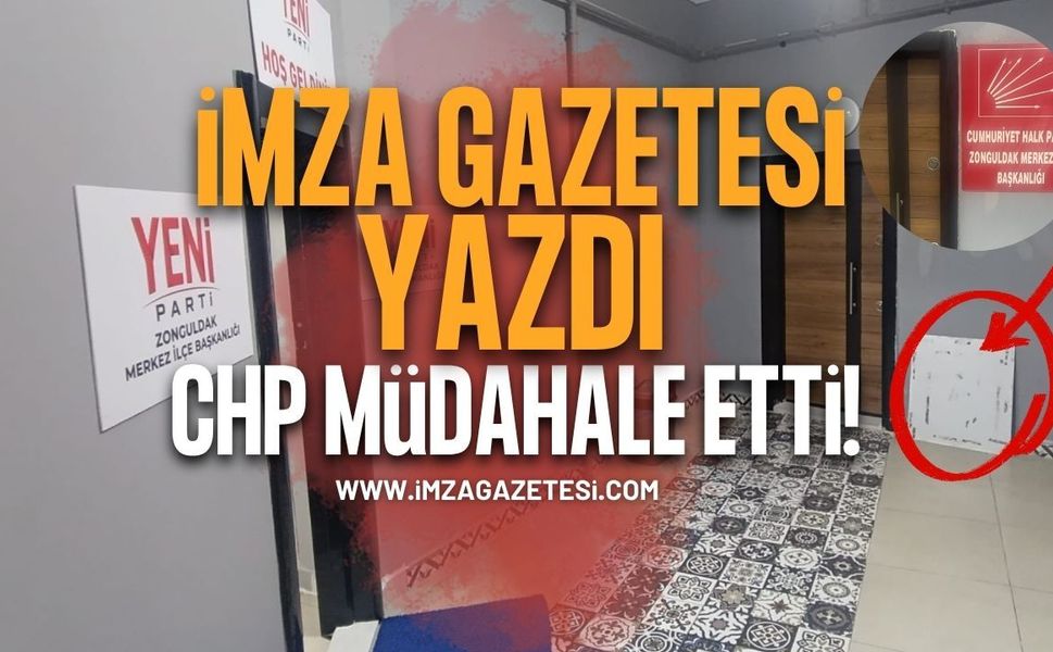 İmza Gazetesi Yazdı, CHP Müdahale Etti