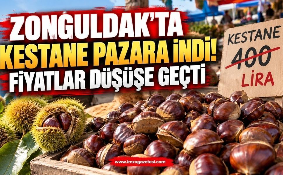 Zonguldak'ta Kestane Pazara İndi: Fiyatlar Düşüşe Geçti