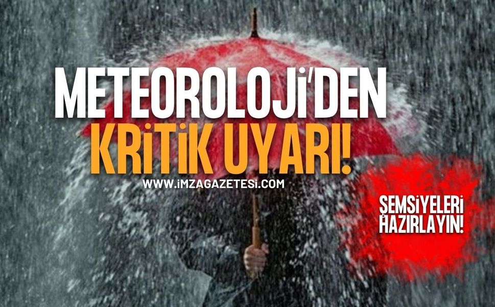 Meteoroloji Kritik Uyarı. Hafta Sonu Şemsiyeleri Hazırlayın