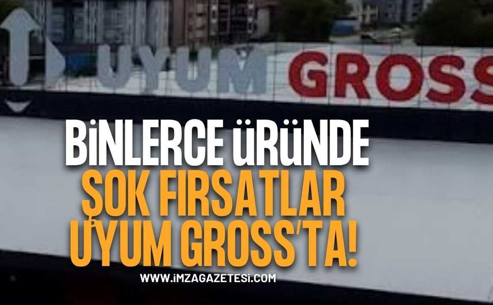 Çaycuma’da Alışverişin Adresi Uyum Gross! Binlerce Üründe Şok Fiyatlar!