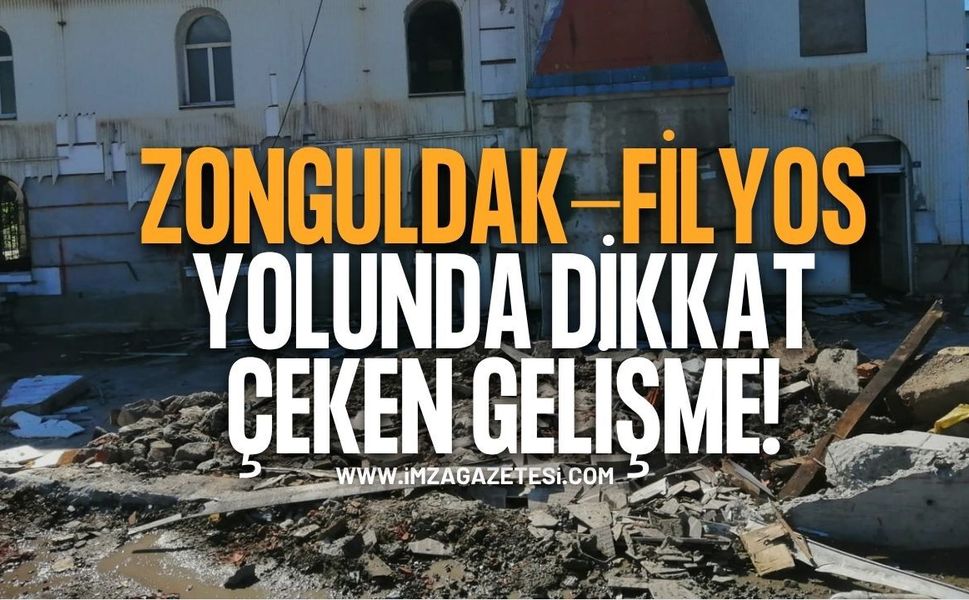 Zonguldak-Filyos Yolunda Dikkat Çeken Gelişme