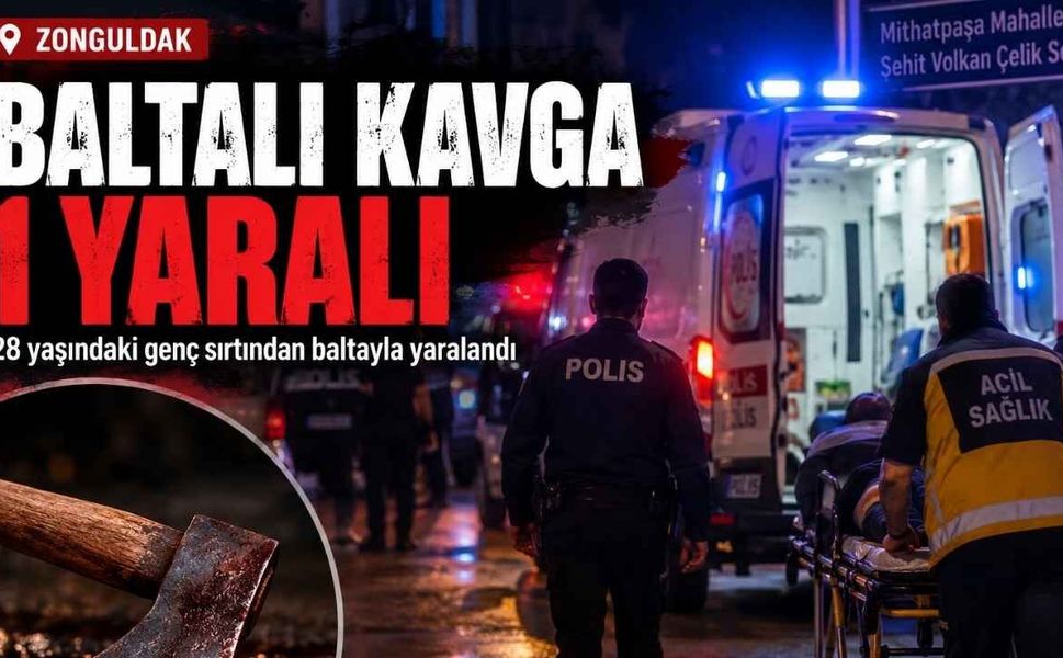 Zonguldak Mithatpaşa'da Baltalı Kavga: Ekipler Olay Yerinde