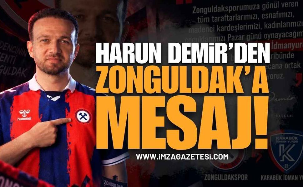 Zonguldakspor Başkanı Harun Demir'den Tarihi Çağrı: "Armamızın Etrafında Kenetlenelim!"