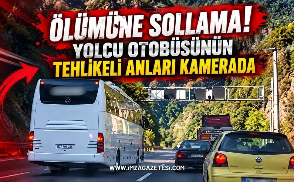 Karabük-Yenice Yolunda Tehlikeli Sollama Kamerada!