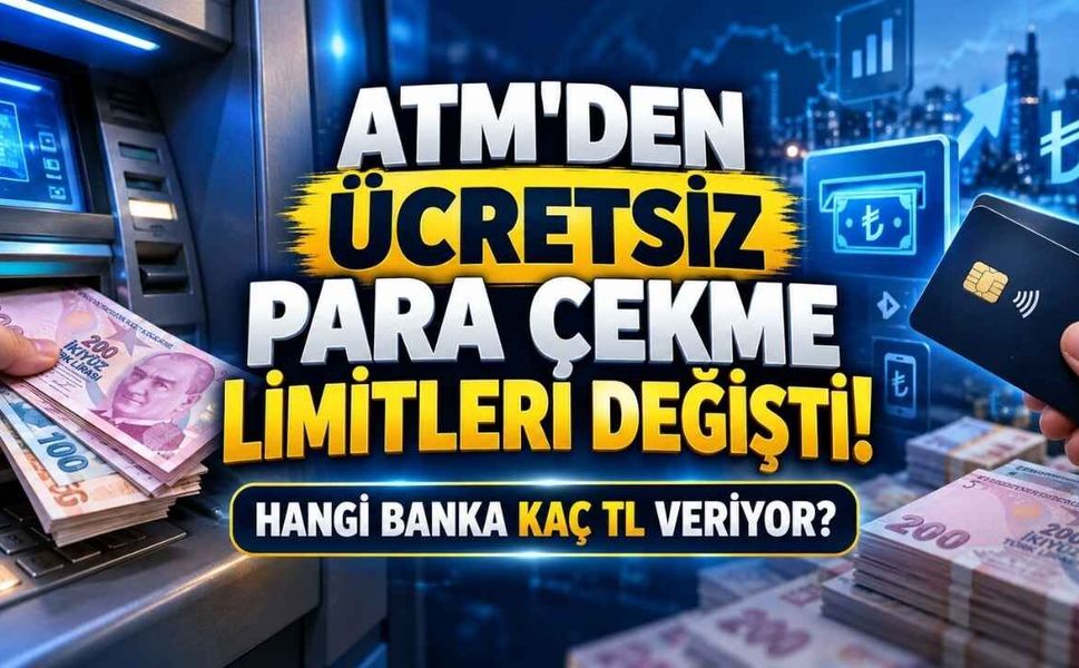ATM’den Ücretsiz Para Çekme Limitleri Değişti! En Yüksek Limit 50 Bin TL’ye Çıktı