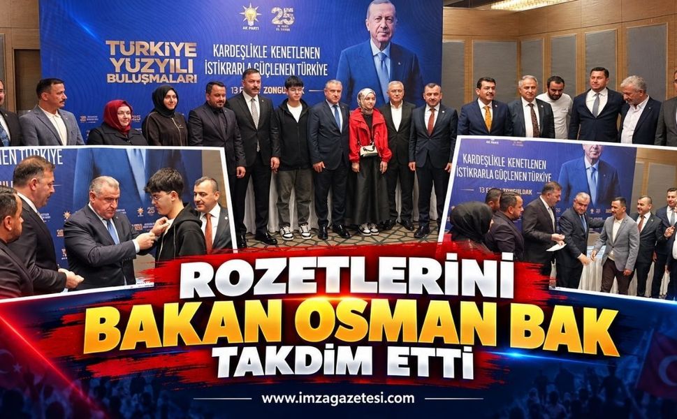 Rozetlerini Bakan Osman Bak Taktim Etti